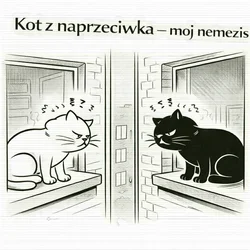 kot z naprzeciwka kot z naprzeciwka